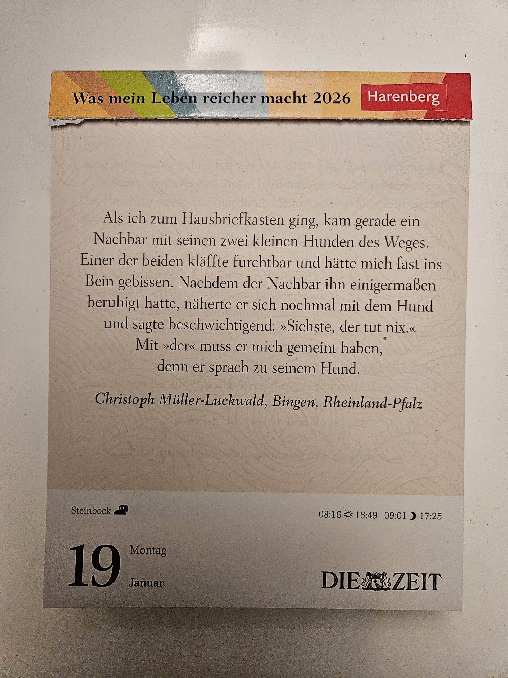 Mehr über den Artikel erfahren Der tut nix!