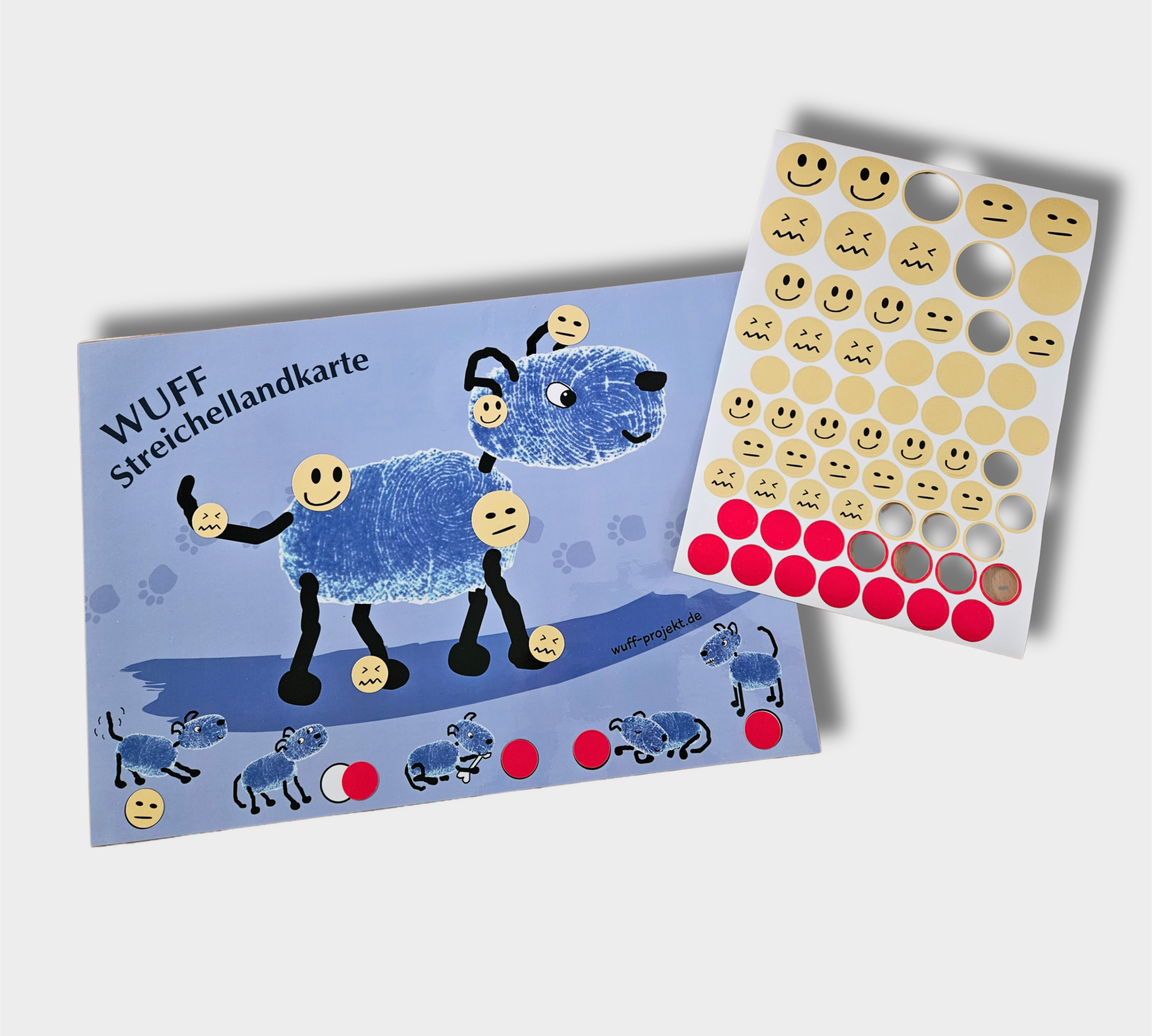 WUFF-Streichellandkarte mit Haftstickern – Bild 4