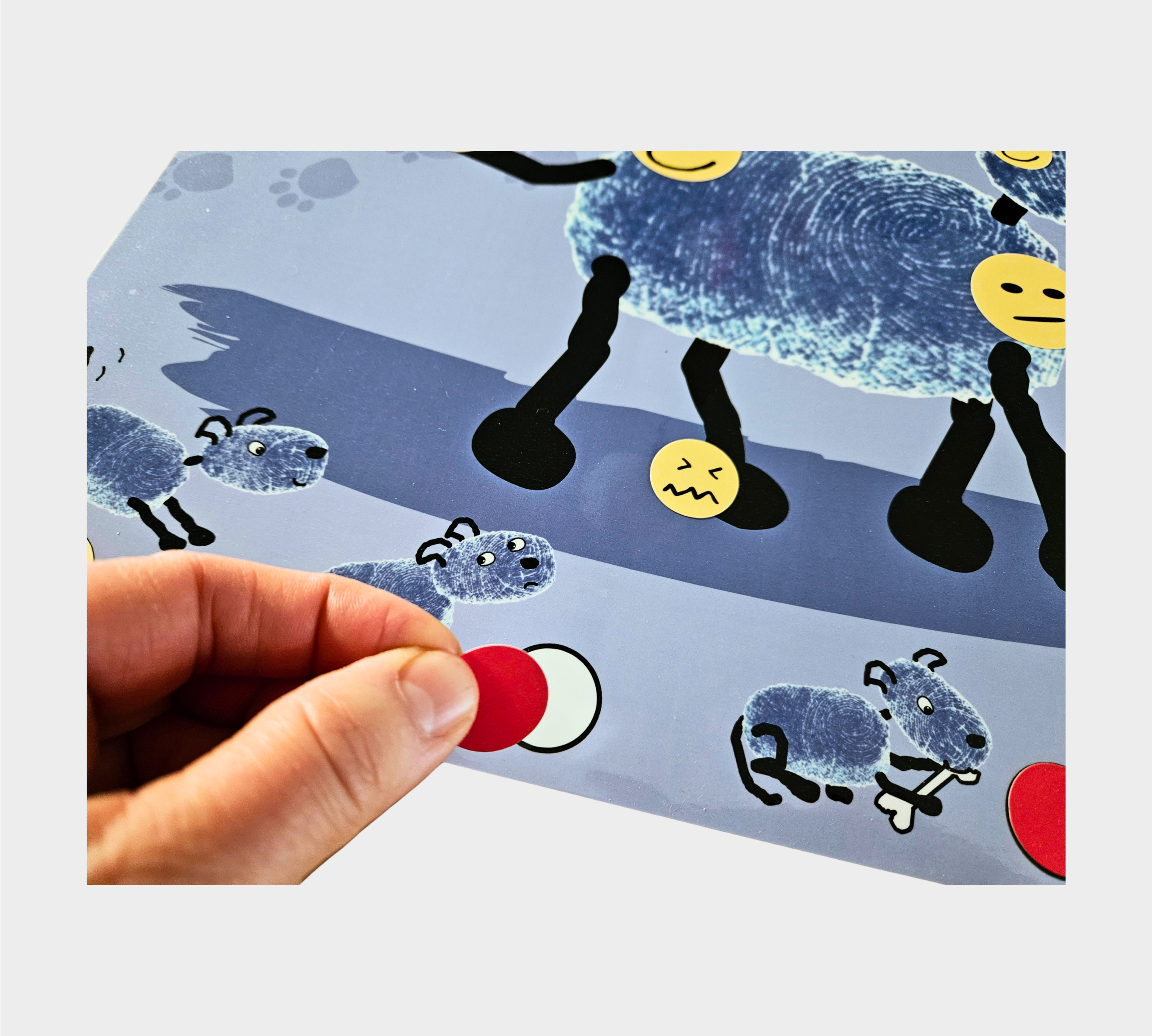 WUFF-Streichellandkarte mit Haftstickern – Bild 7